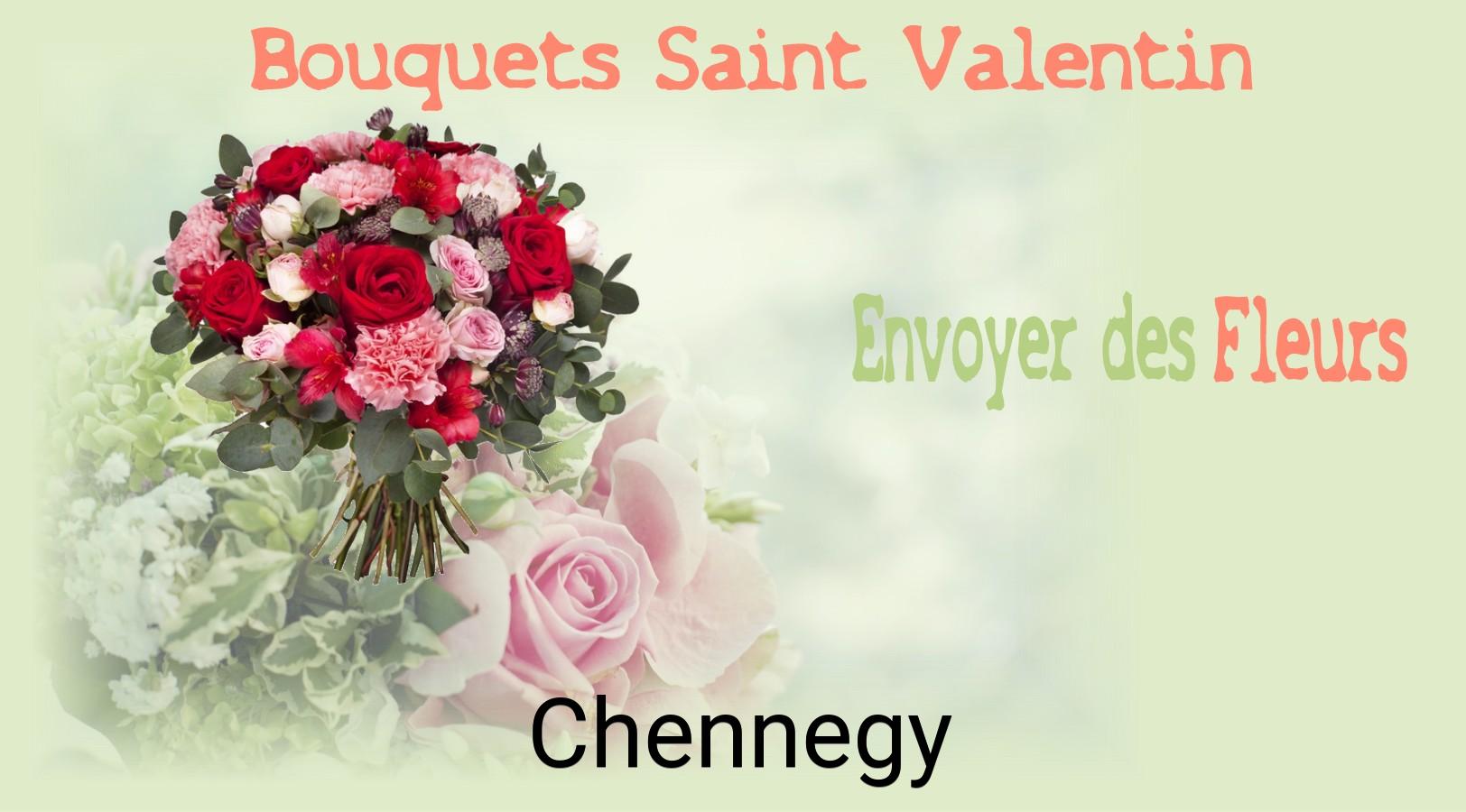 Roses de Saint-Valentin livrées à Chennegy